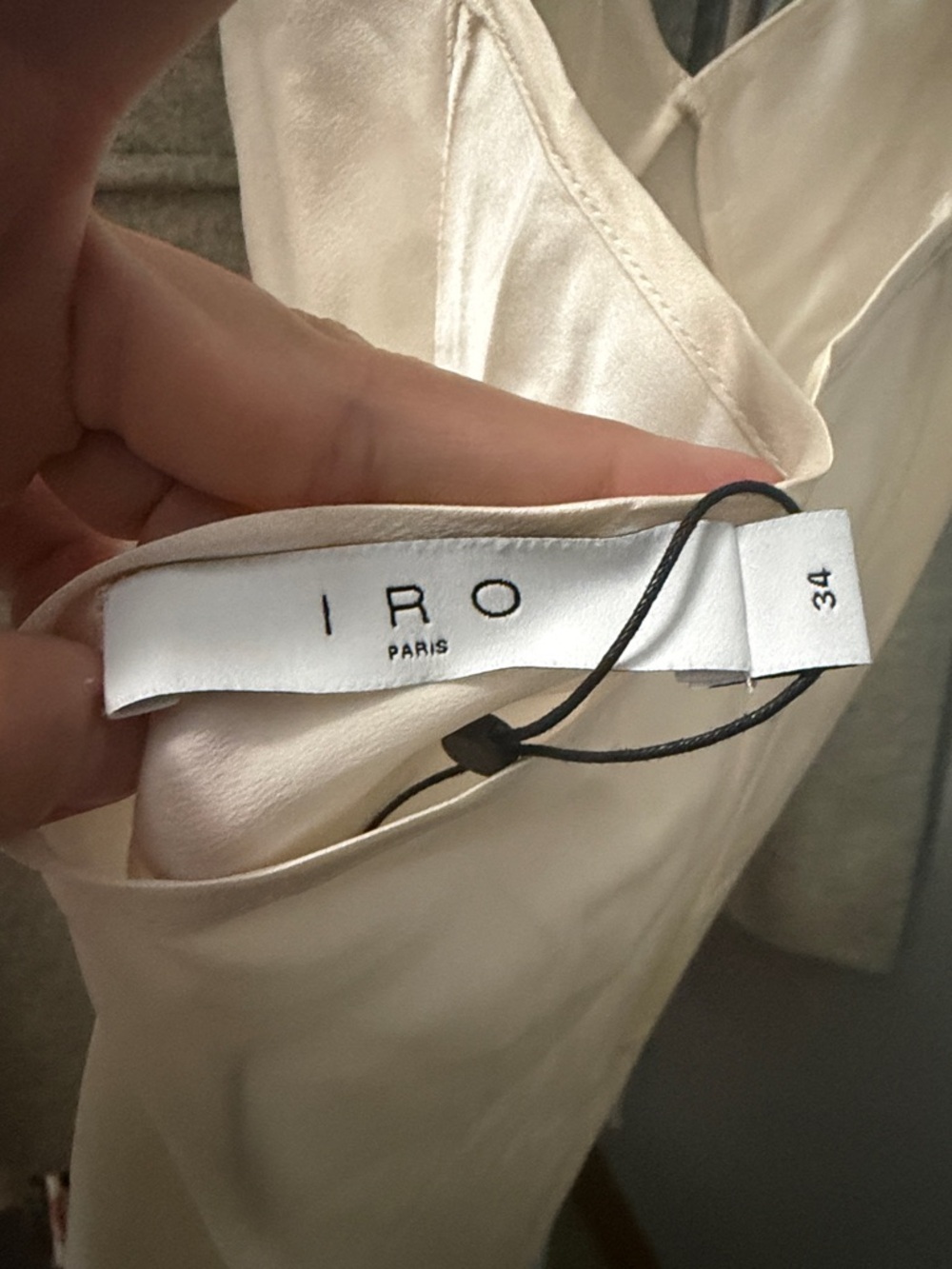 IRO Ivory Silk Slip Dress - Picture 6 of 6